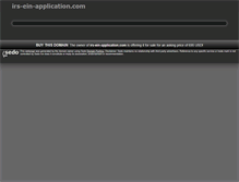 Tablet Screenshot of irs-ein-application.com